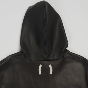 YALE LEATHER HOODIE