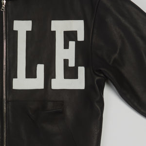 YALE LEATHER HOODIE